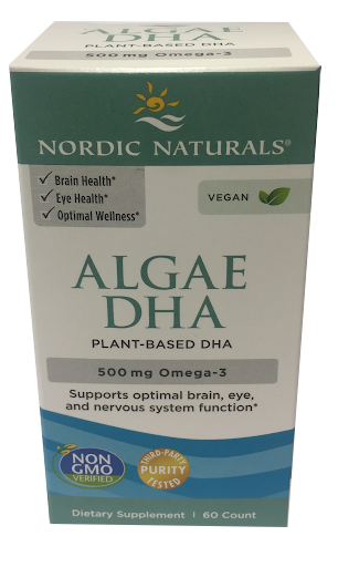 Algae DHA, 500mg - 60 softgels Nordic Naturals