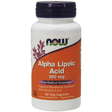 Alpha Lipolic Acid with Vitamins C & E, 100mg - 60 vcaps NOWFOODS