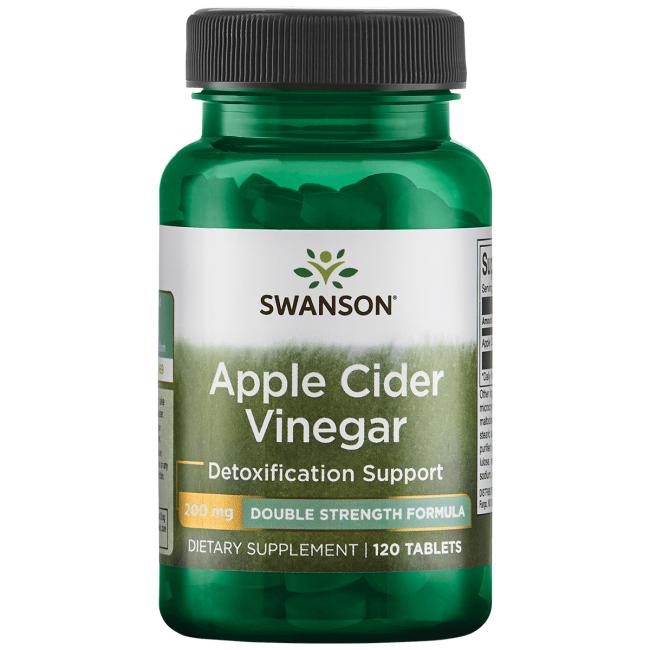 Apple Cider Vinegar, 200mg Double-Strength - 30 tabs Swanson