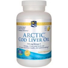 Arctic Cod Liver Oil, 750mg Lemon - 90 softgels Nordic Naturals