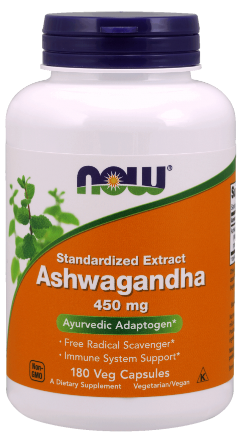 Ashwagandha Extract 450 mg - 180 Vcaps Nowfoods