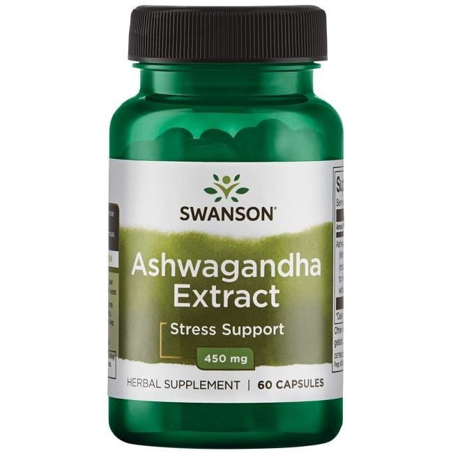 Ashwagandha extract  450mg 60kp Standaryzowana Swanson