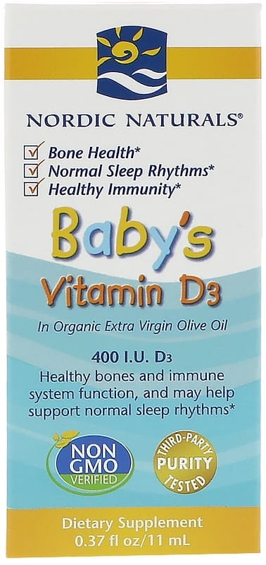 Baby\'s Vitamin D3, 400 IU - 11 ml. Nordic Naturals