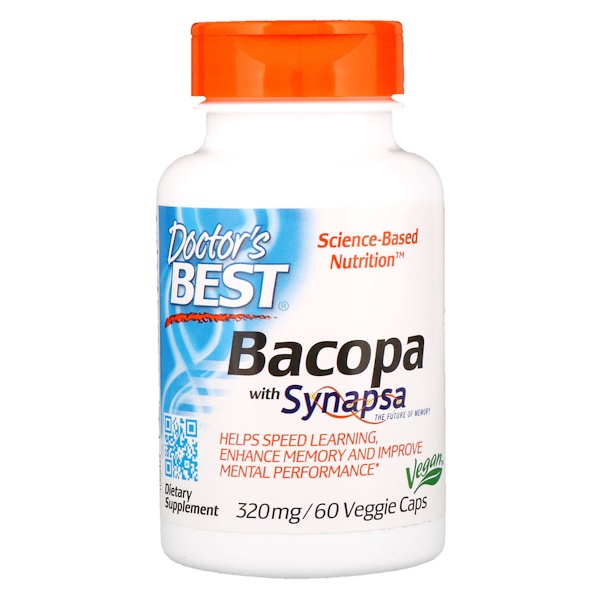 Bacopa with Synapsa, 320mg - 60 vcaps DrBest