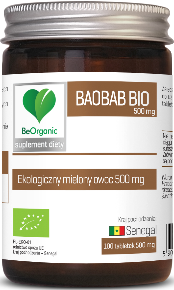 Baobab BIO, 500mg x 100 tabletek ALiness