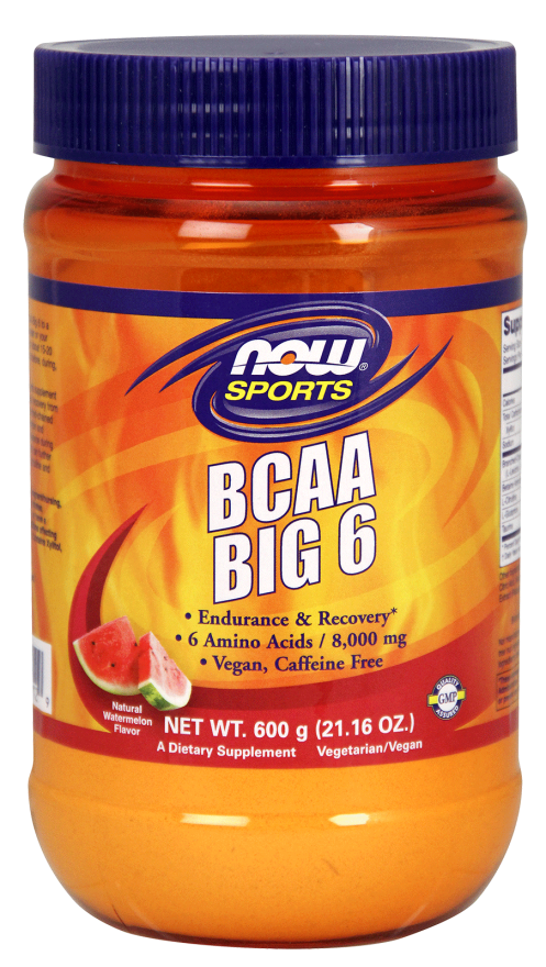 BCAA Big 6 Powder watermelon 600g Nowfoods