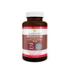 Berberyna ekstrakt 98% z korzenia berberysu 200 mg - 120kp Medverita