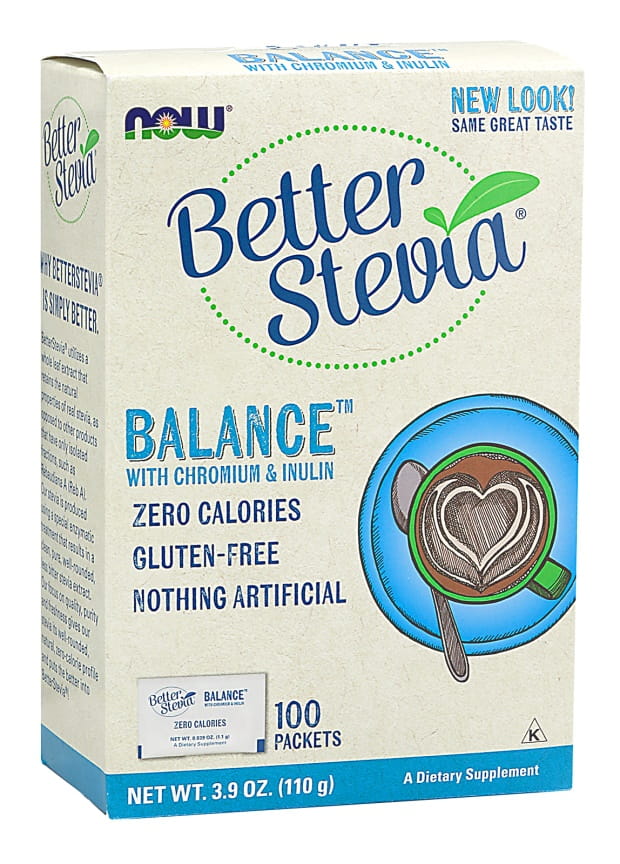 Betterstevia balance + chrom i inulina 100 saszetek Nowfoods