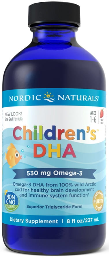 Children\'s DHA, 530mg Strawberry - 237 ml. Nordic Naturals