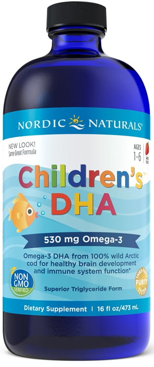 Children\'s DHA, 530mg Strawberry - 473 ml. Nordic Naturals