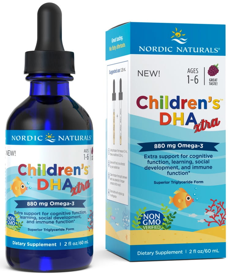 Children\'s DHA Xtra, 880mg Berry Punch - 60 ml. Nordic Naturals