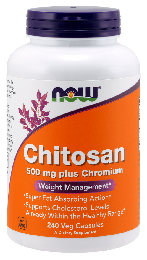 Chitosan i chrom 500mg 240kaps Nowfoods