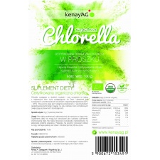 Chlorella organiczna w proszku 100 g  Kenay
