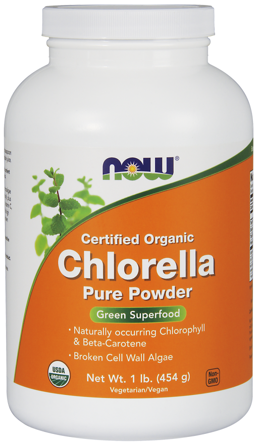 Chlorella Powder, Certified Organic 454g Nowfoods