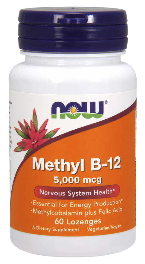 Methyl B-12 5000mcg (5mg) 60kaps Metylokobalamina + Kwas foliowy