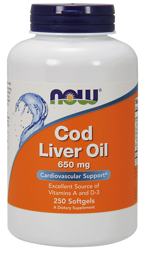Cod Liver Oil 650 mg TRAN Z DORSZA 250kp NOWFOODS