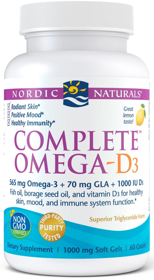 Complete Omega-D3, 565mg Lemon - 60 softgels Nordic Naturals