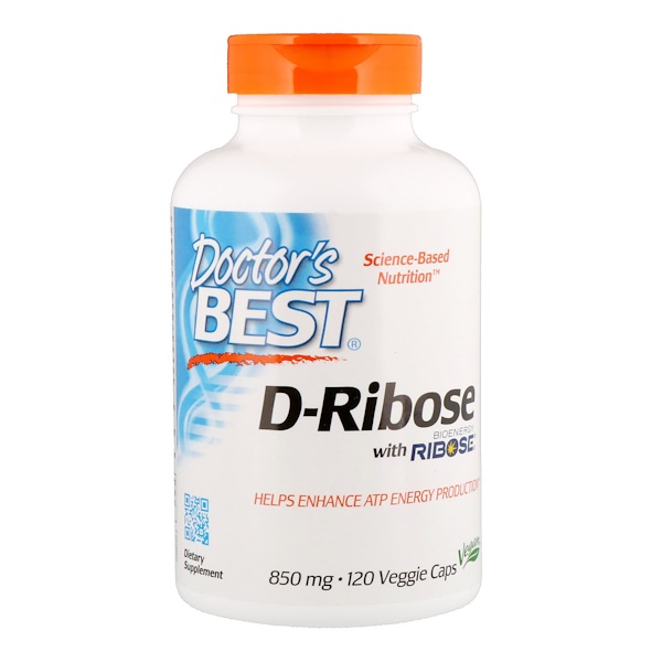D-Ribose - 850mg - 120 vcaps DrBest