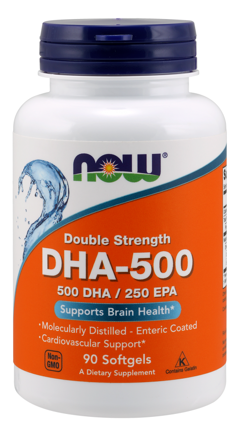 DHA 500 mg – 90 kapsułek Nowfoods