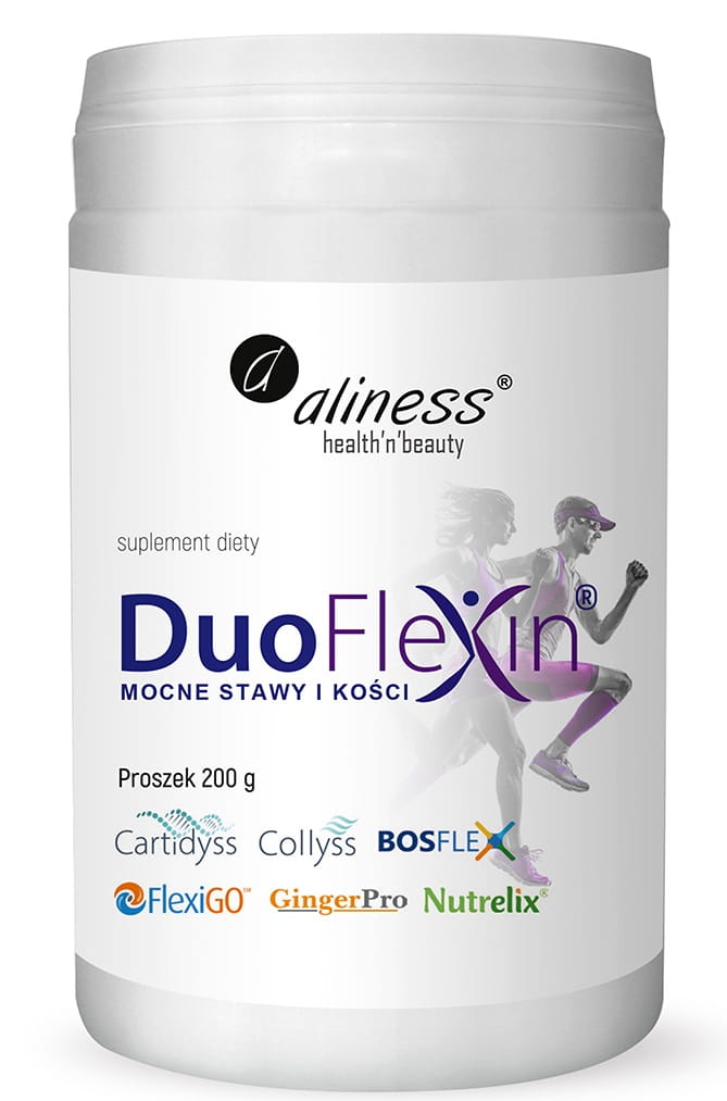 Duoflexin 200 g, mocne stawy i kości 100% natural x 200 g proszek Aliness