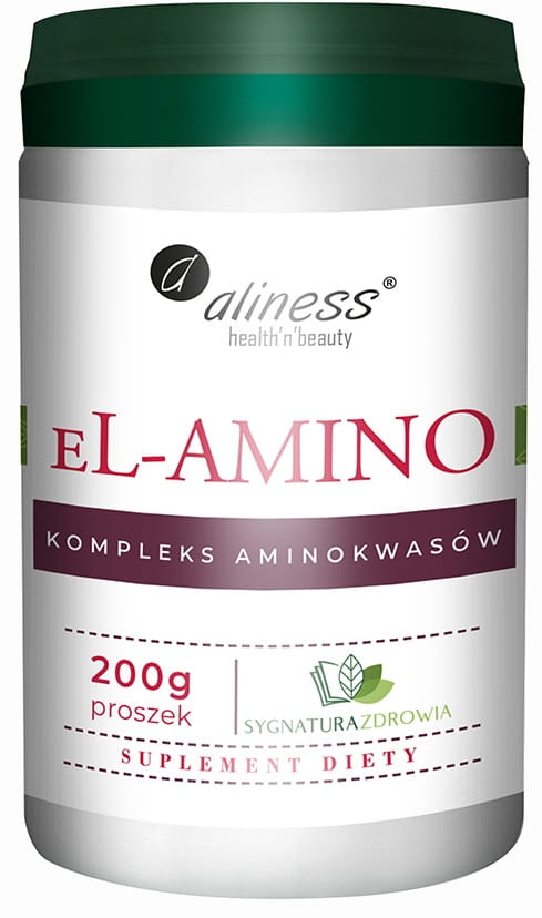 eL-AMINO kompleks aminokwasowy b.smaku, proszek 200g Aliness