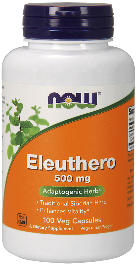 Eleuthero 500 mg - 100 Veg Kapsułek Nowfoods