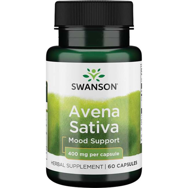 Full Spectrum Avena Sativa (Green Oat Grass), 400mg - 60 caps Swanson