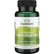 Full Spectrum Lemongrass, 400mg - 60 caps Swanson