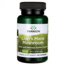 Full Spectrum Lion's Mane Mushroom (soplówka) 500mg 60kaps Swanson