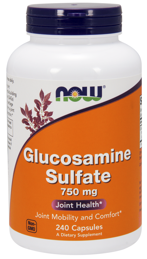 Glucosamine Sulfate 750 mg - 240 kaps Nowfoods