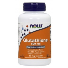 Glutathione with Milk Thistle Extract & Alpha Lipoic Acid - 500mg - 60 vcaps Nowfoods