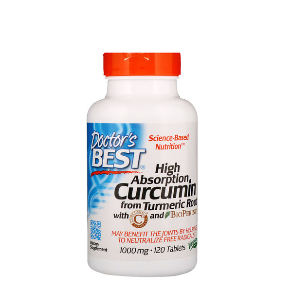 High Absorption Curcumin From Turmeric Root with C3 Complex & BioPerine - 500mg - 120 caps DrBest