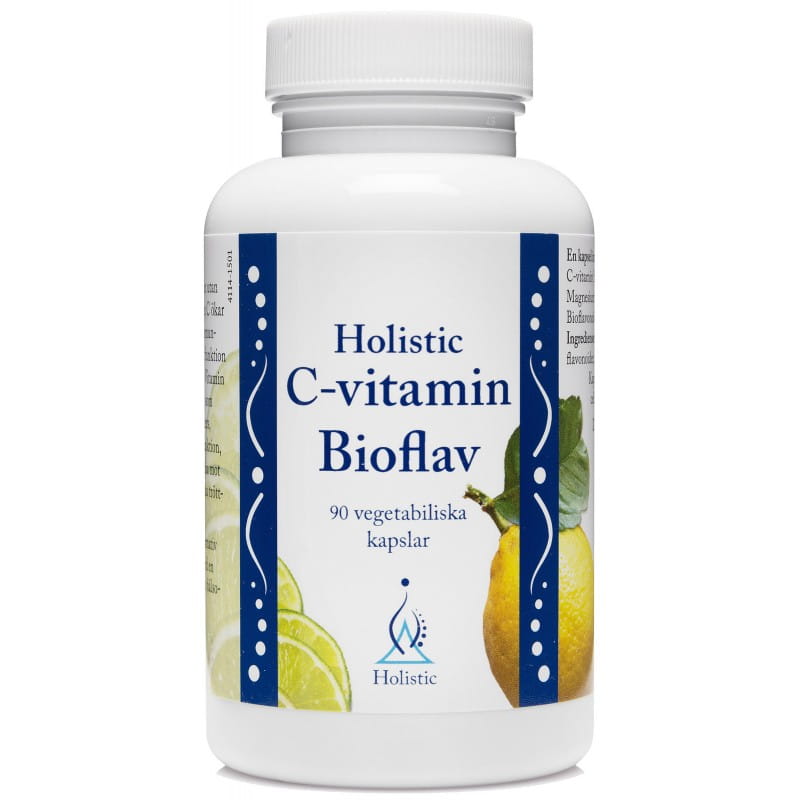 Holistic C-vitamin Bioflav 500mg (kwas L-askorbinowy, cytrusowe bioflawonoidy)