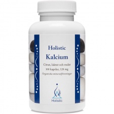 Holistic Kalcium 128mg (organiczny wapń- jabłczan, cytrynian i mleczan wapnia)