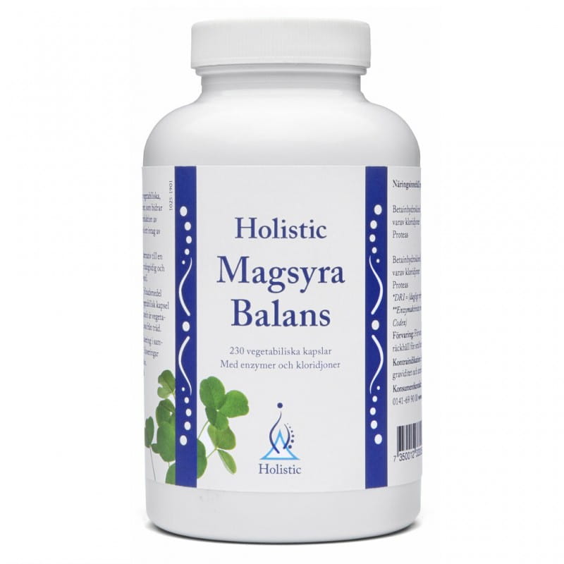 Holistic Magsyra Balans 230kp (chlorowodorek betainy, proteaza, jony chlorkowe)