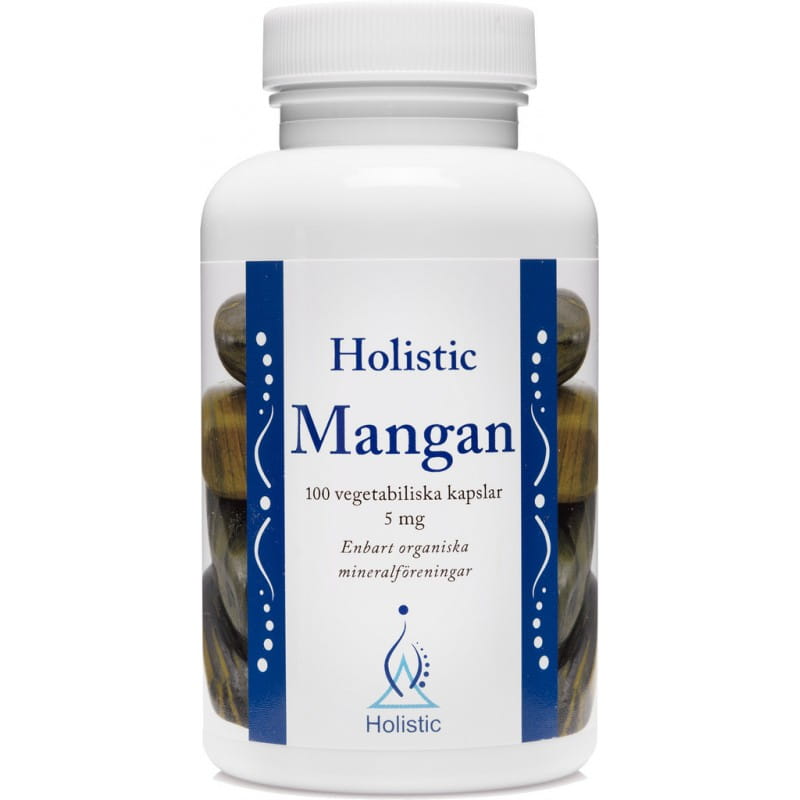 Holistic Mangan 5mg (organiczny mangan - L-asparaginian i cytrynian manganu)