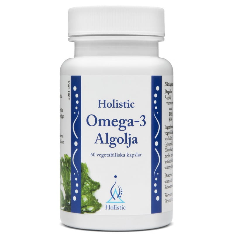 Holistic Omega-3 Algolja (olej z alg Shizochytrium, DHA 333mg EPA 167mg)