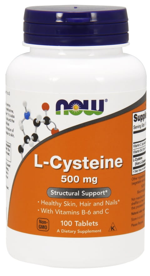 L-Cysteine, 500mg - 100 tablets Nowfoods