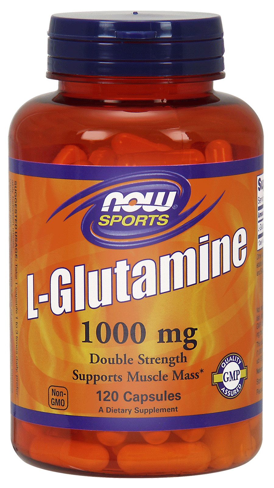 L- glutamina – 1000 mg – 120 kapsułek żelowych Nowfoods