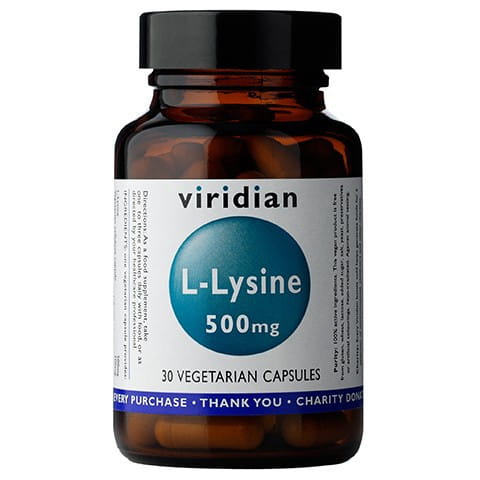 L-Lizyna 500 mg 30 kapsułek Viridian