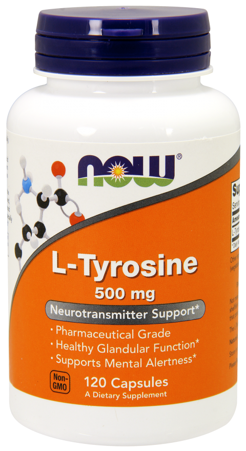 L-tyrozyna 500 mg - 120 kapsułek Nowfoods