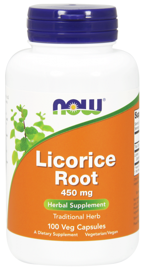 Lukrecja Licorice Root 450 mg 100kp Nowfoods