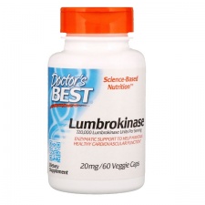 Lumbrokinase, 20mg - 60 vcaps DrBest