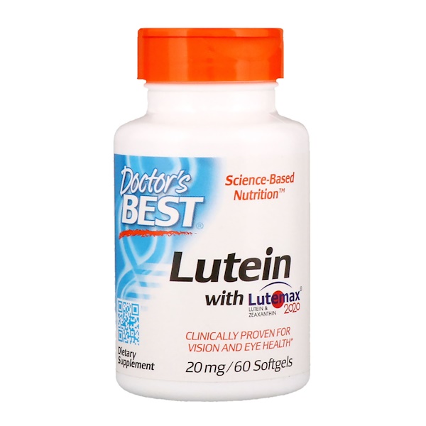 Lutein with Lutemax, 20mg - 60 softgels DrBest