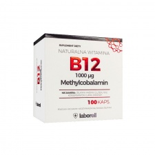 Naturalna B12 B-12 metylokobalamina 1000mcg 100kp Laborell
