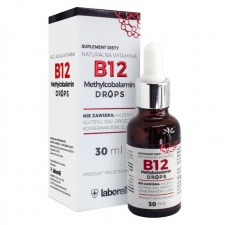 Naturalna B12 B-12 metylokobalamina FORTE 30ml Laborell