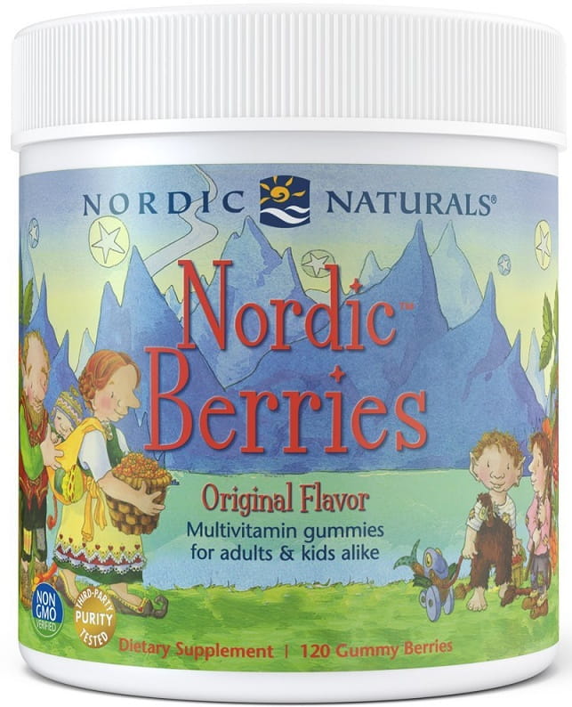 Nordic Berries Multivitamin, Cherry Berry - 120 gummy berries Nordic Naturals
