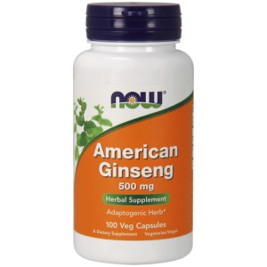 AMERICAN GINSENG 500 mg  100 VCAPS Nowfoods
