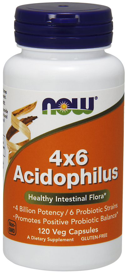 Acidophilus 4X6 - 120 vcaps Nowfoods