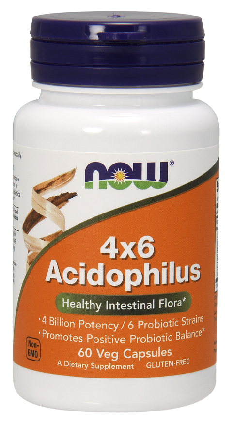 Acidophilus 4X6 - 60 vcaps Nowfoods